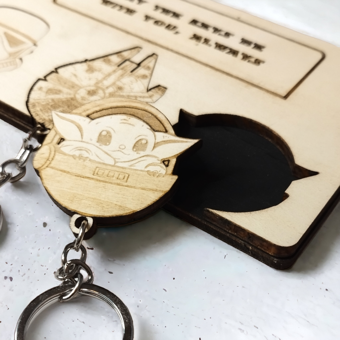 Star Wars Keychain Wall Mounted Key Holder - Geek Keyrings