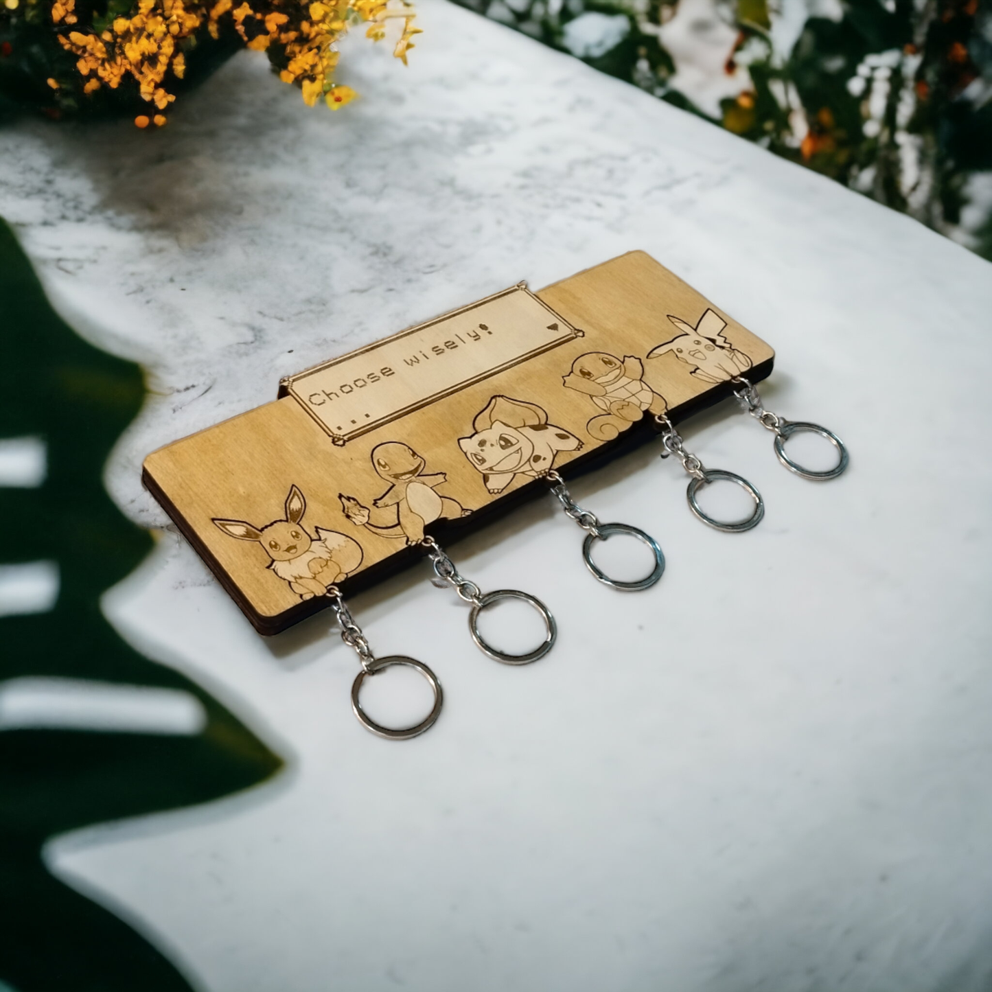 Pokemon Keychain Wall Mounted Key Holder - Geek Keyrings