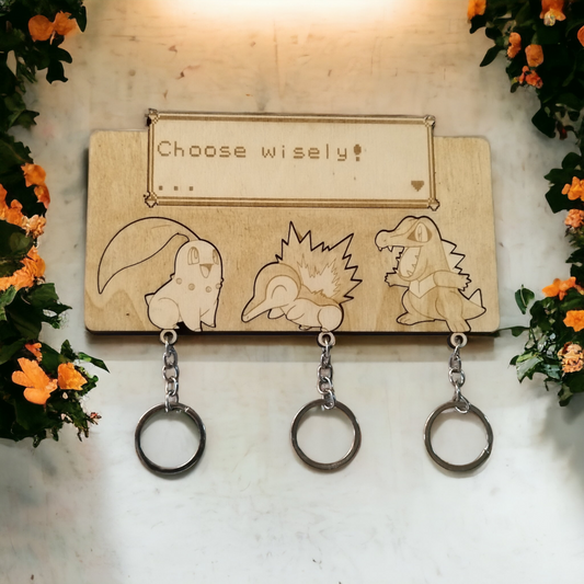 Pokemon Keychain Wall Mounted Key Holder - Geek Keyrings