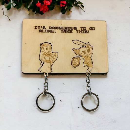 Legends of Zelda Keychain Wall Mounted Key Holder - Gamer Gift