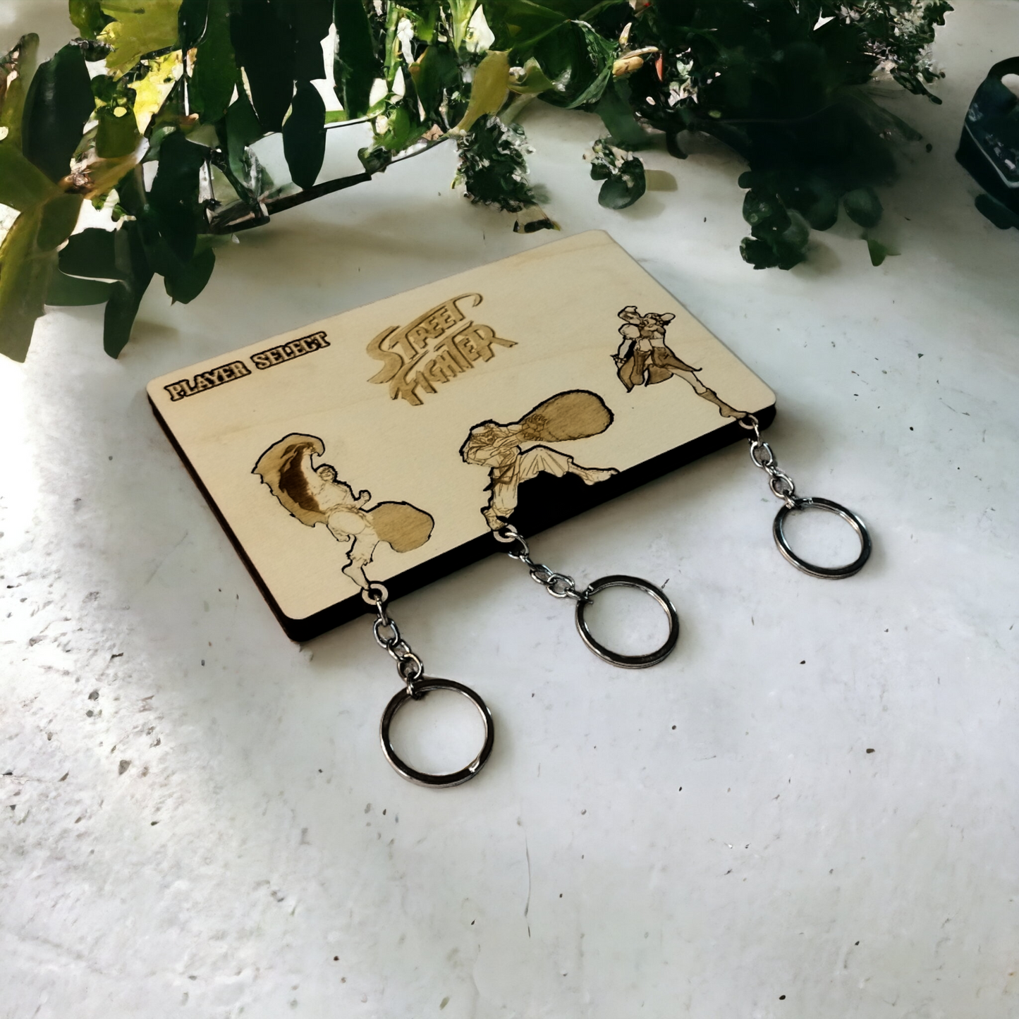 Street Fighter Keychain - Wall Mounted Key Holder - Geek Keyrings