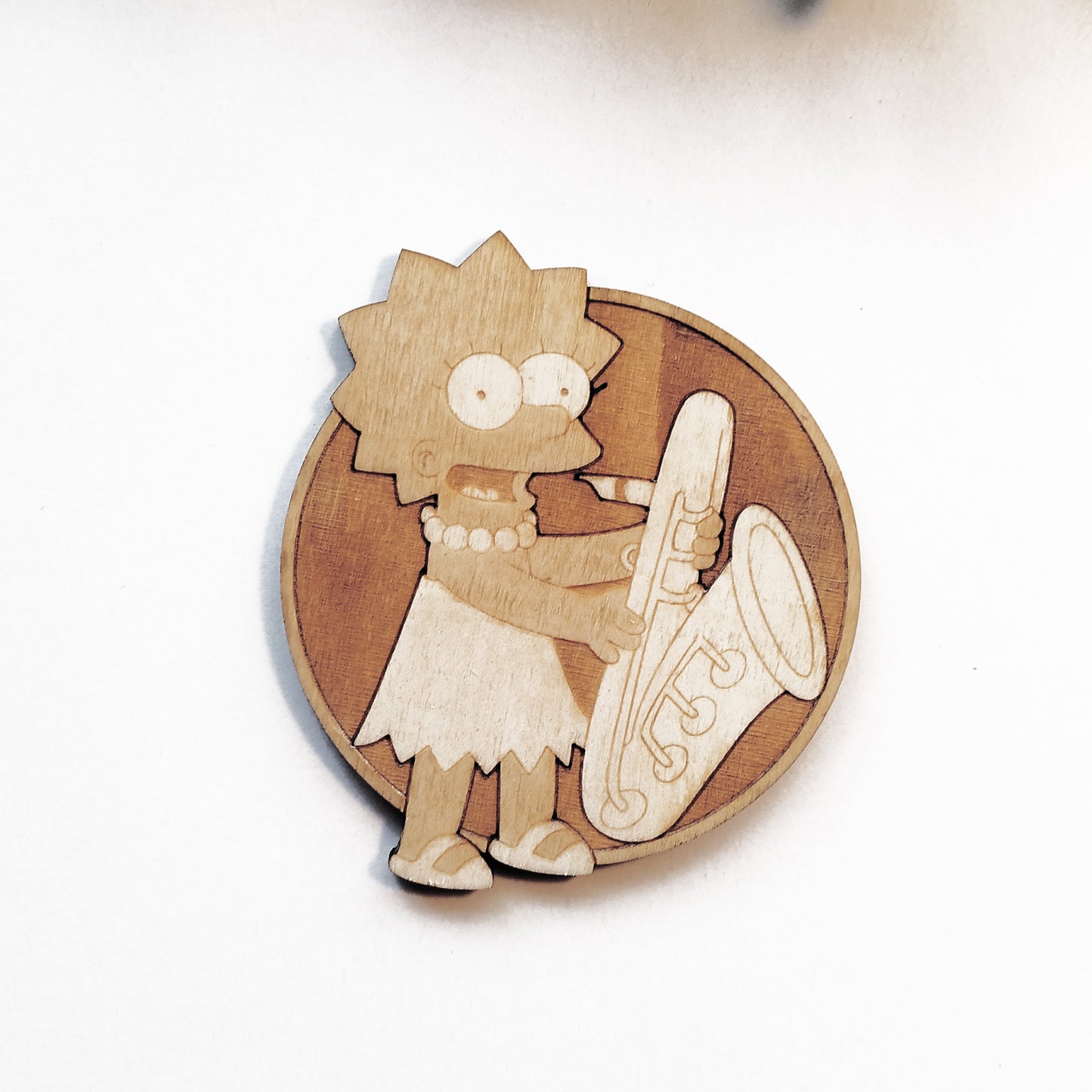 Set of 6 The Simpsons Wooden Coasters - Handmade Gift - Housewarming - Wood Kitchenware