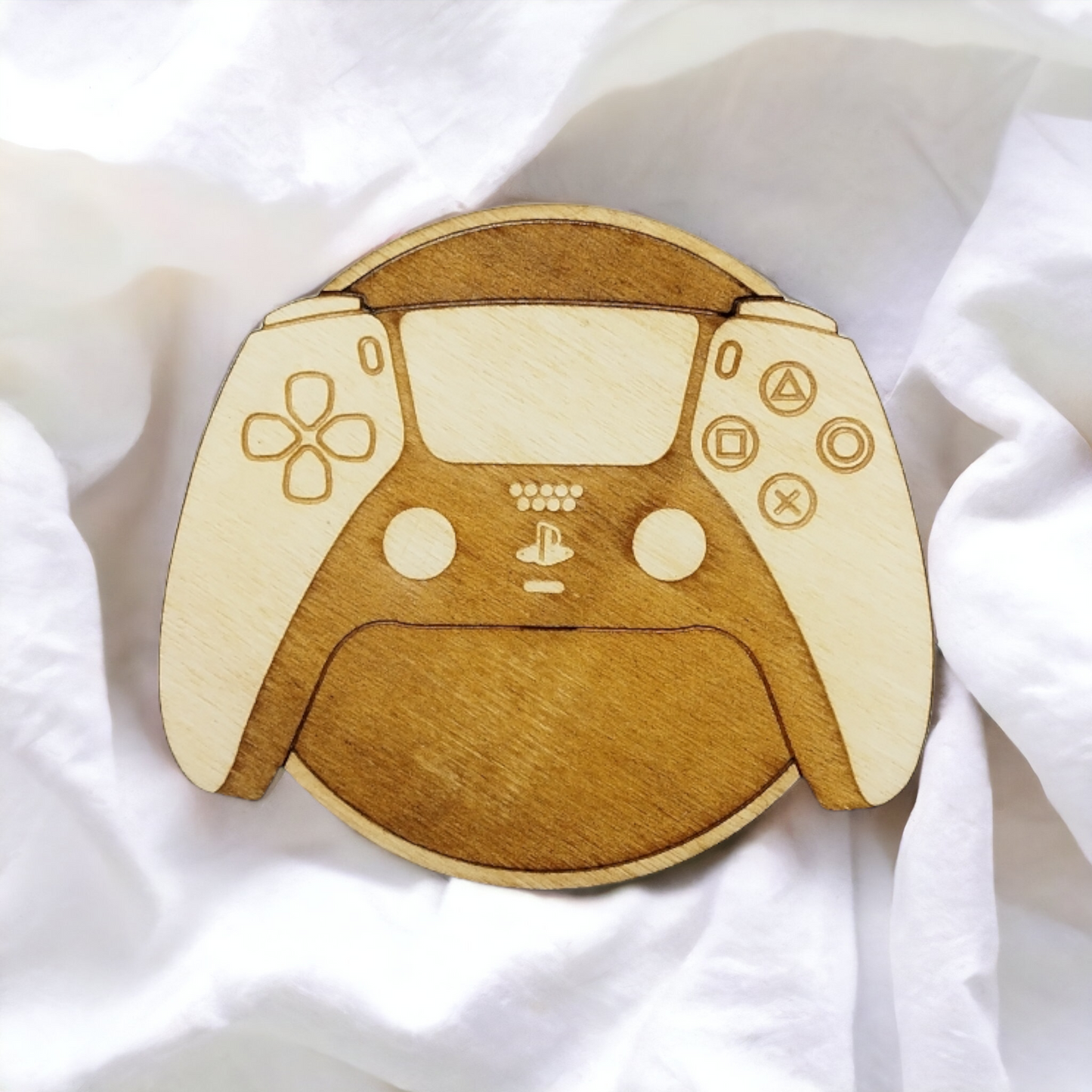 Set of 6 Videogames Controllers Wooden Coasters - Handmade Gift - Housewarming - Wood Kitchenware - Gamer
