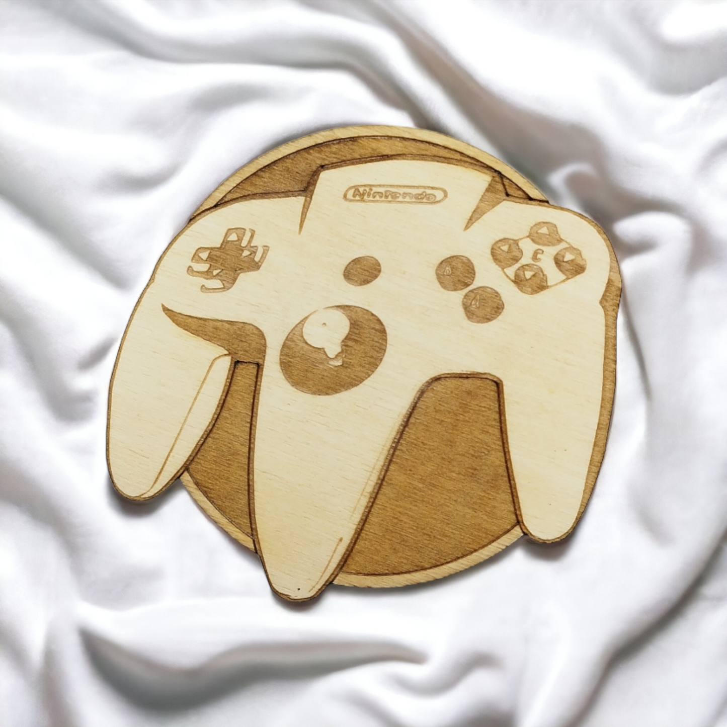 Set of 6 Videogames Controllers Wooden Coasters - Handmade Gift - Housewarming - Wood Kitchenware - Gamer
