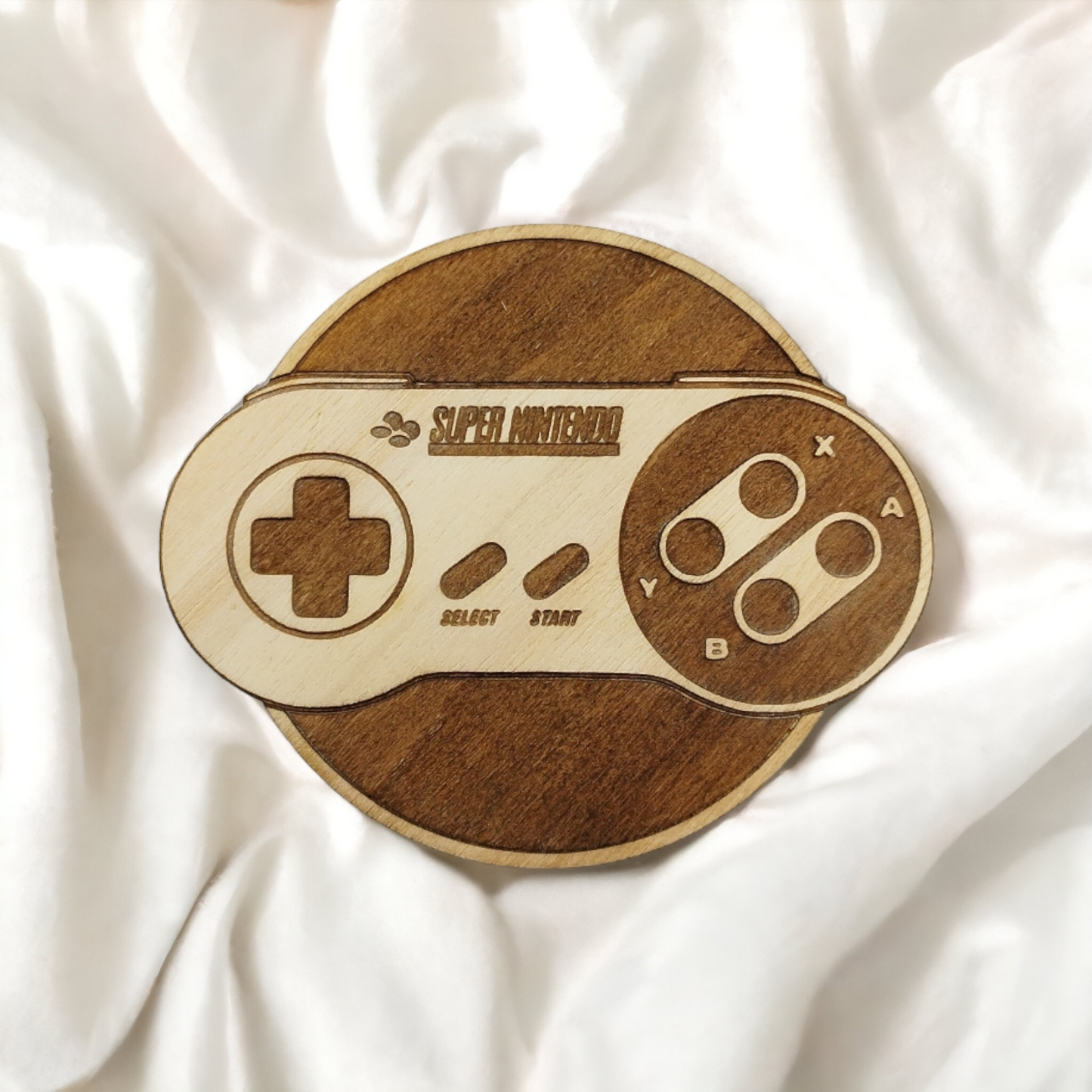 Set of 6 Videogames Controllers Wooden Coasters - Handmade Gift - Housewarming - Wood Kitchenware - Gamer