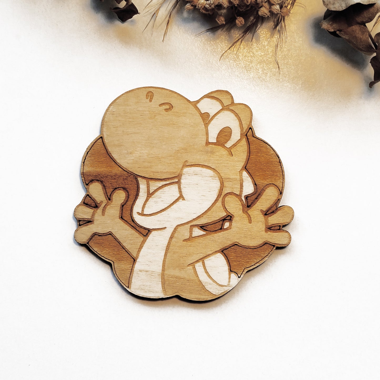Set of 6 Super Mario Bros Wooden Coasters - Handmade Gift - Housewarming - Wood Kitchenware