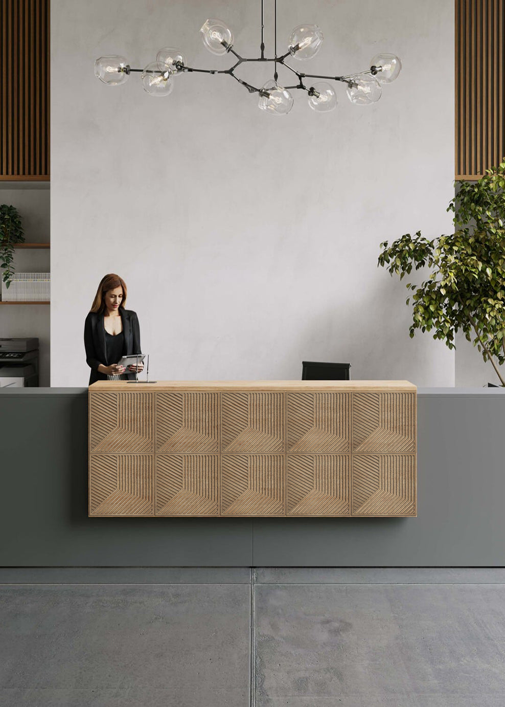 Wooden Hollow Panels - Wall Art Geometric - Decorative Panel