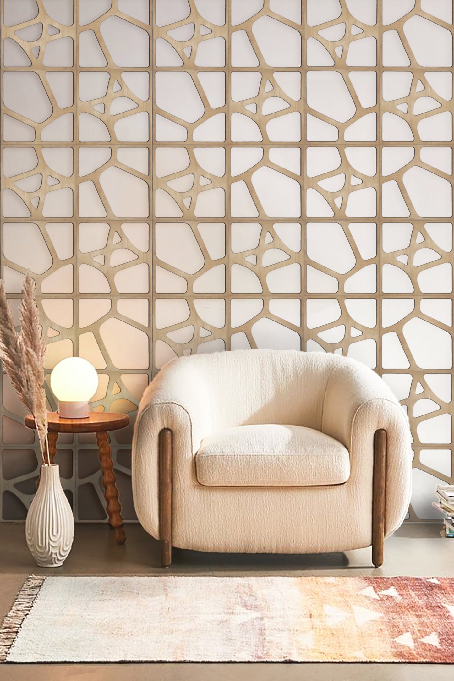Wooden Hollow Panels - Wall Art Organic - Decorative Panel