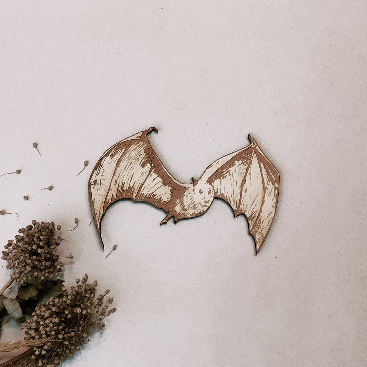 Bats Halloween Party Supply - Wooden Ornament - Home Decor