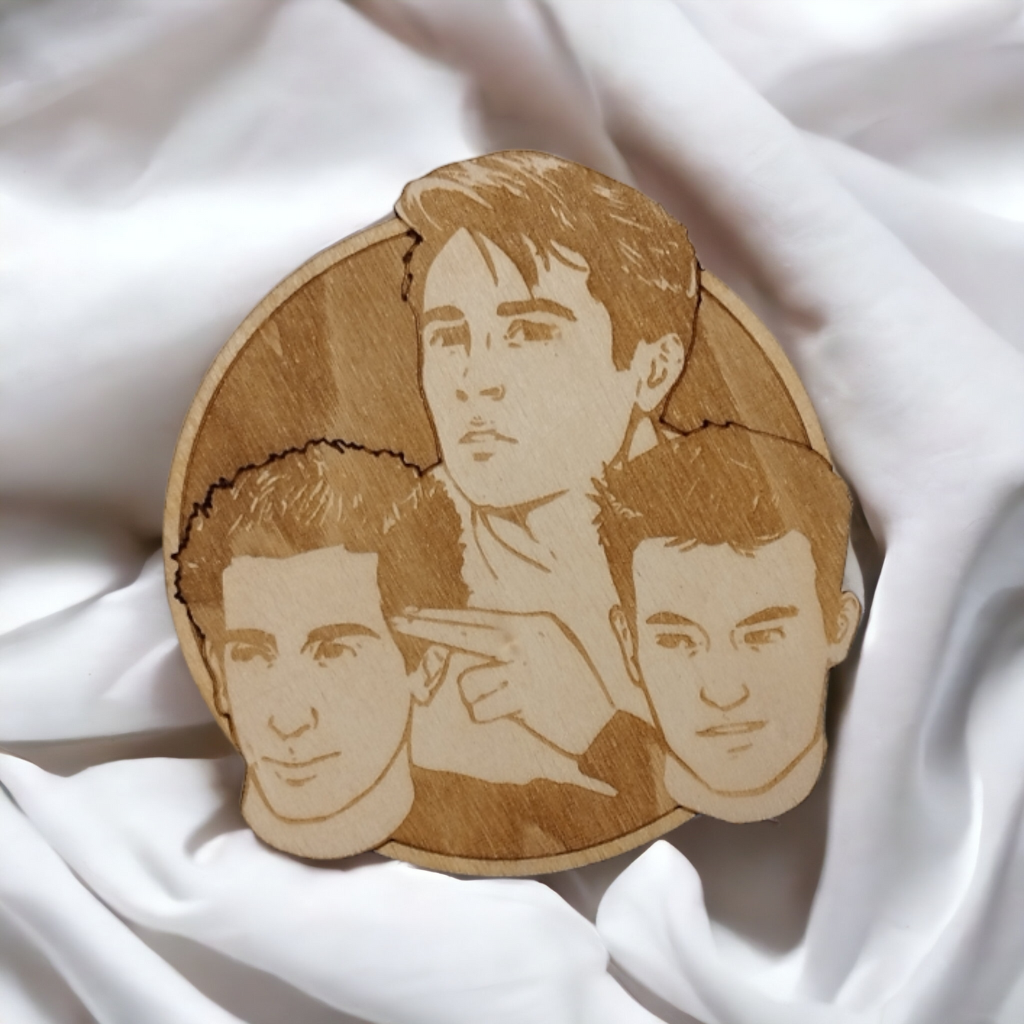 Set of 6 Friends Wooden Coasters - Handmade Gift - Housewarming - Wood Kitchenware