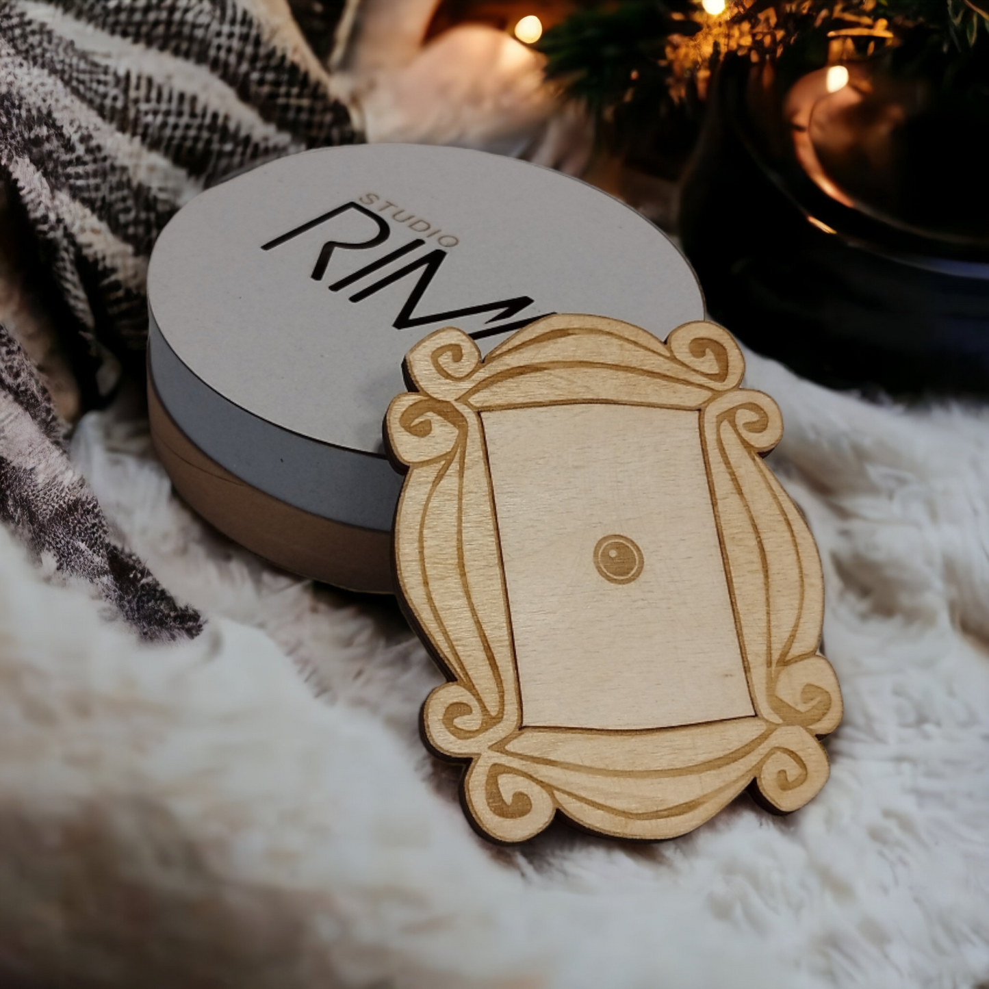 Set of 6 Friends Wooden Coasters - Handmade Gift - Housewarming - Wood Kitchenware